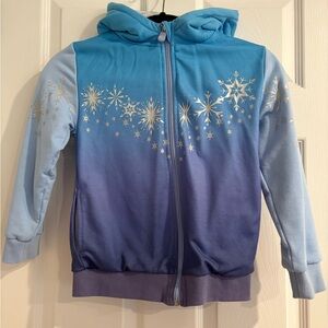 Disney Frozen 2 Elsa Cubcoats Blue and Purple Snowflake Hoodie turns into plush